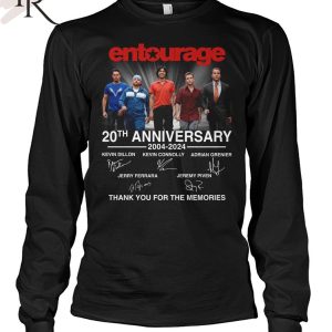 Entourage 20th Anniversary 2004-2024 Thank You For The Memories T-Shirt