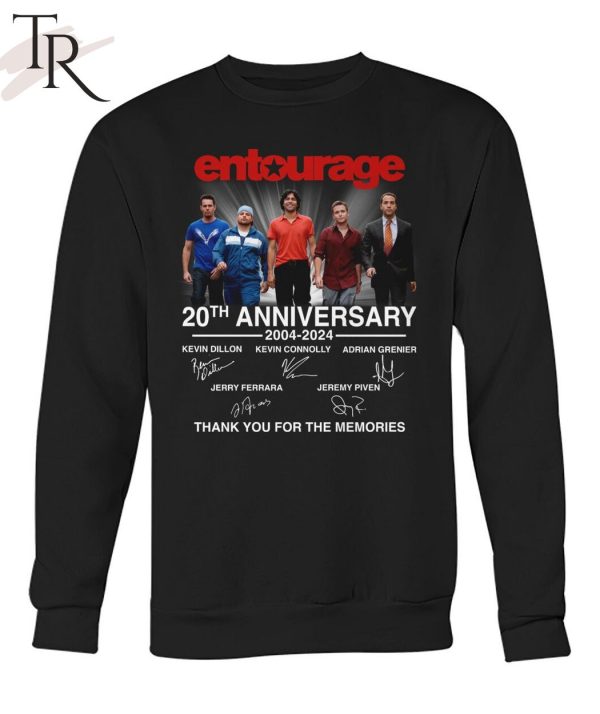 Entourage 20th Anniversary 2004-2024 Thank You For The Memories T-Shirt