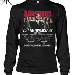 The Sopramos 25th Anniversary 1999-2024 Thank You For The Memories T-Shirt
