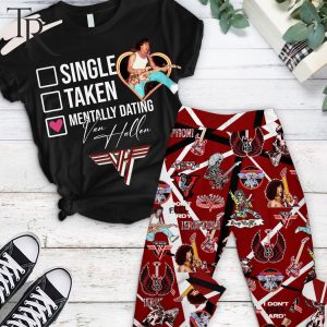 Van Halen Mentally Dating Pajamas Set