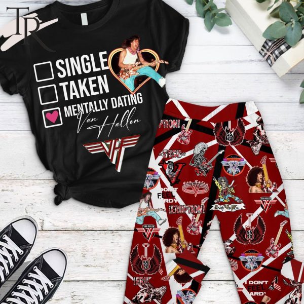 Van Halen Mentally Dating Pajamas Set