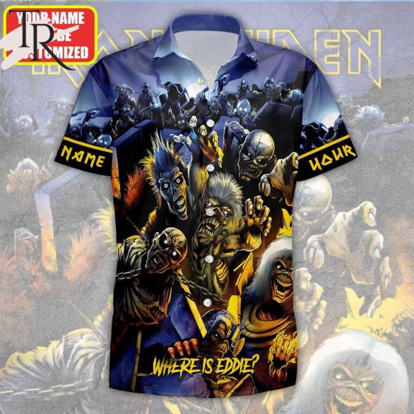 Iron Maiden Where Is Eddie Hawaiian Shirt