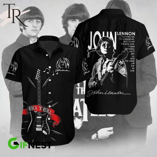 John Lennon Rock N’ Roll Hawaiian Shirt