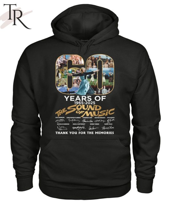 60 Years Of 1965-2025 The Sound Of Music Thank You For The Memories T-Shirt