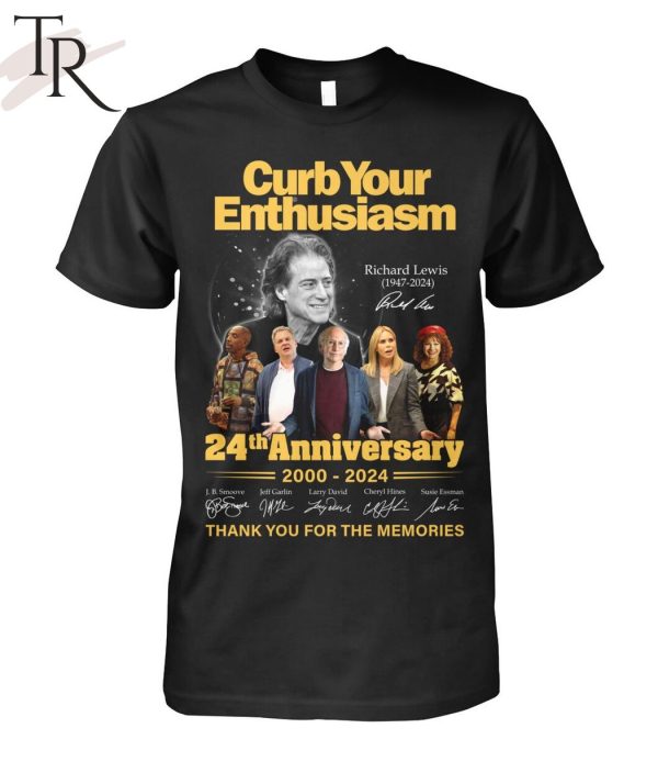 Curb Your Enthusiasm 24th Anniversary 2000-2024 Thank You For The Memories T-Shirt