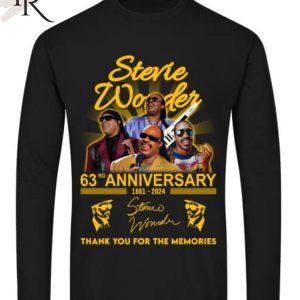 Stevie Wonder 63rd Anniversary 1961-2024 Thank You For The Memories T-Shirt