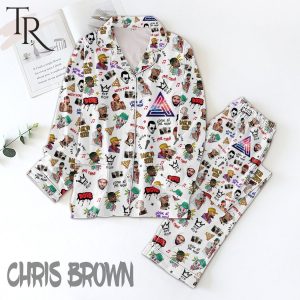 Chris Brown Button Pajamas Set