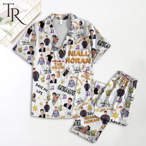 Niall Horan Welcome To The Show Button Pajamas Set