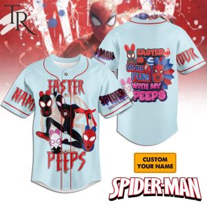 Spider-Man Easter Peeps Custom Baseball Jersey