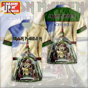 Custom Name Iron Maiden Aces High Hawaiian Shirt