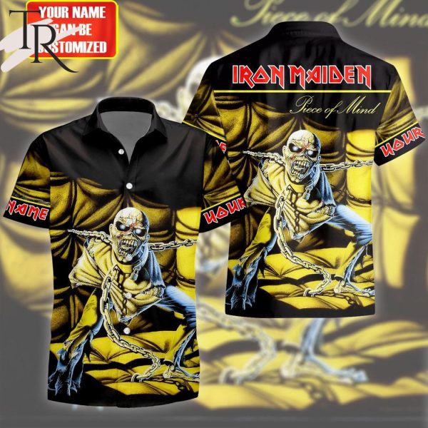 Custom Name Iron Maiden Piece Of Mind Hawaiian Shirt