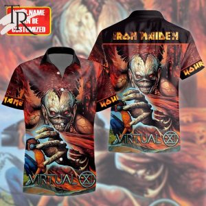 Custom Name Iron Maiden Virtual XI Hawaiian Shirt