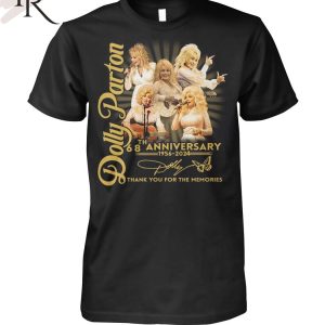 Dolly Parton 68th Anniversary 1956-2024 Thank You For The Memories T-Shirt
