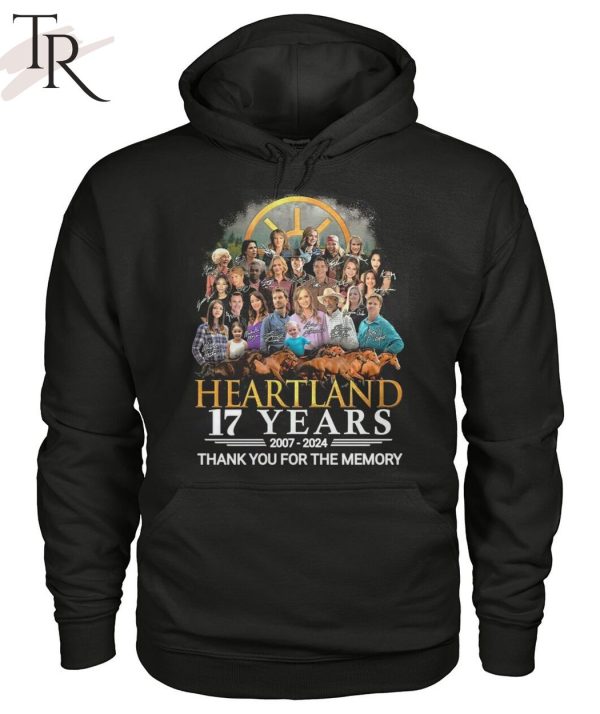 Heartland 17 Years 2007-2024 Thank You For The Memories T-Shirt