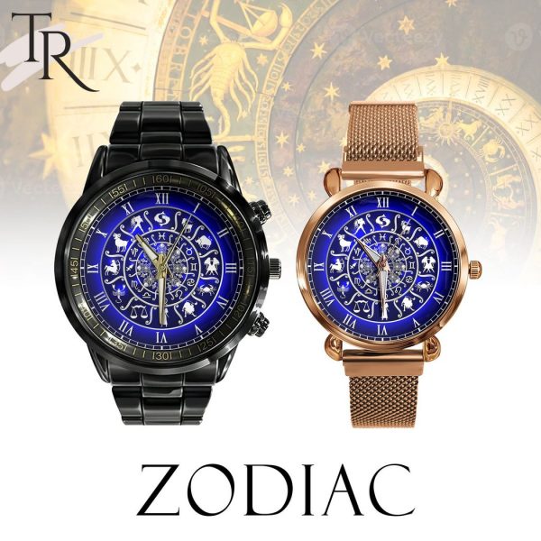 Zodiac Stainless Steel Watch