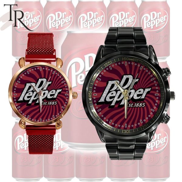 Dr Pepper Stainless Steel Watch