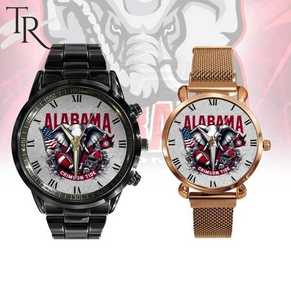 NCAA Alabama Crimson Tide Stainless Steel Watch