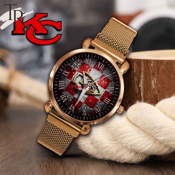 NFL Kansas City Chiefs Stainless Steel Watch