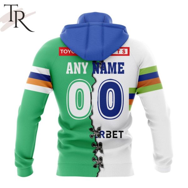 Personalized NRL Canberra Raiders Home Mix Away Kits Hoodie