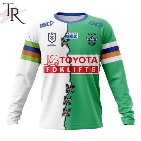 Personalized NRL Canberra Raiders Home Mix Away Kits Hoodie