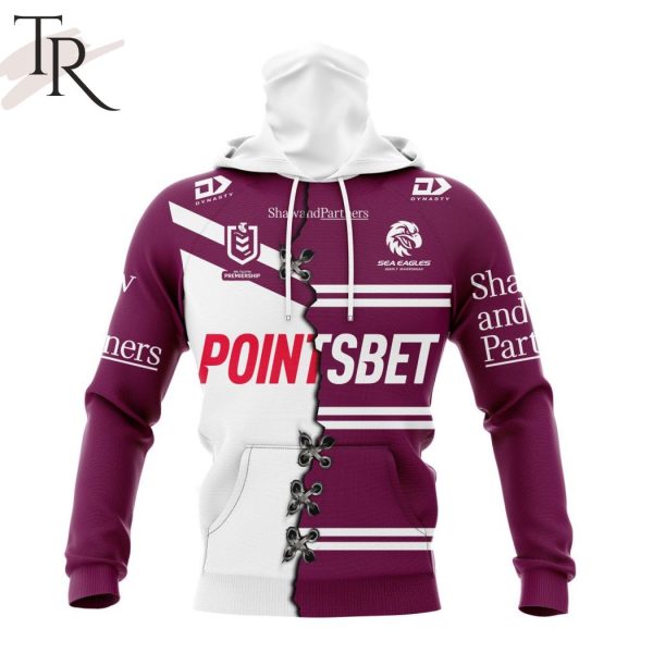 Personalized NRL Manly Warringah Sea Eagles Home Mix Away Kits Hoodie