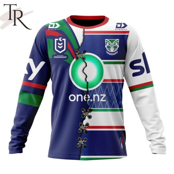 Personalized NRL New Zealand Warriors Home Mix Away Kits Hoodie