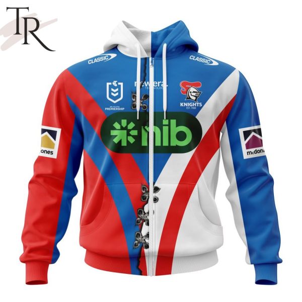 Personalized NRL Newcastle Knights Home Mix Away Kits Hoodie