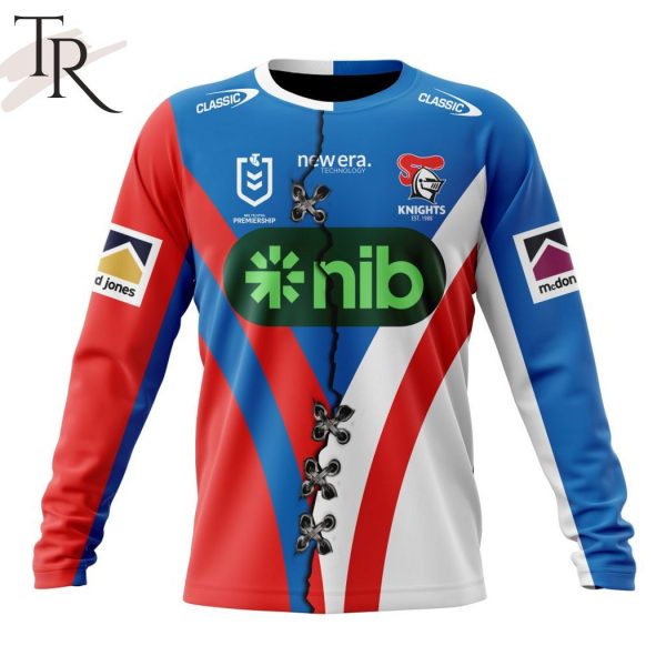 Personalized NRL Newcastle Knights Home Mix Away Kits Hoodie