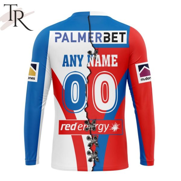 Personalized NRL Newcastle Knights Home Mix Away Kits Hoodie