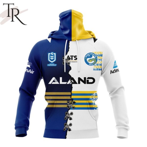 Personalized NRL Parramatta Eels Home Mix Away Kits Hoodie