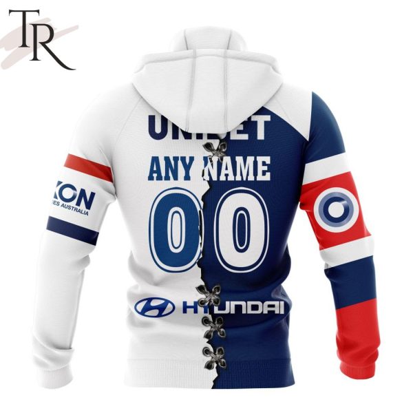 Personalized NRL Sydney Roosters Home Mix Away Kits Hoodie