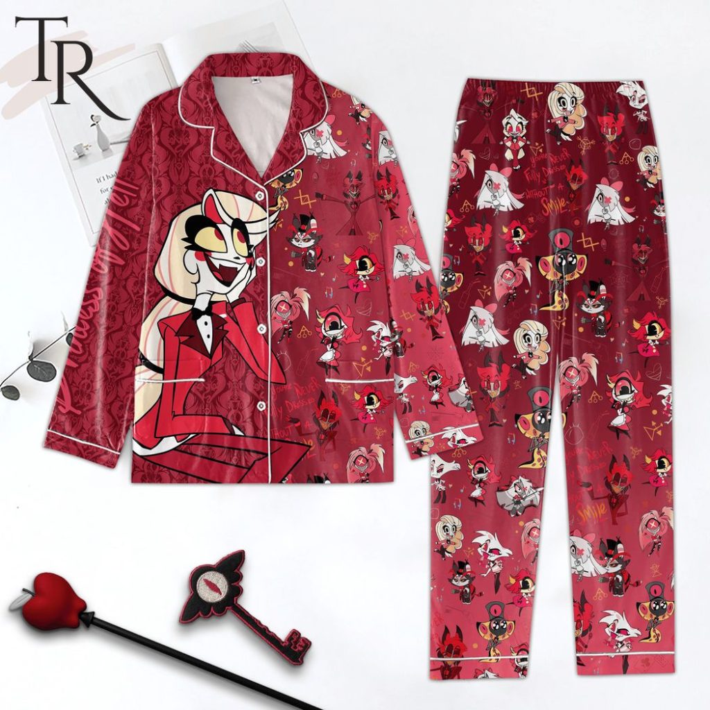 Hazbin hotel princess of hell pajamas set torunstyle