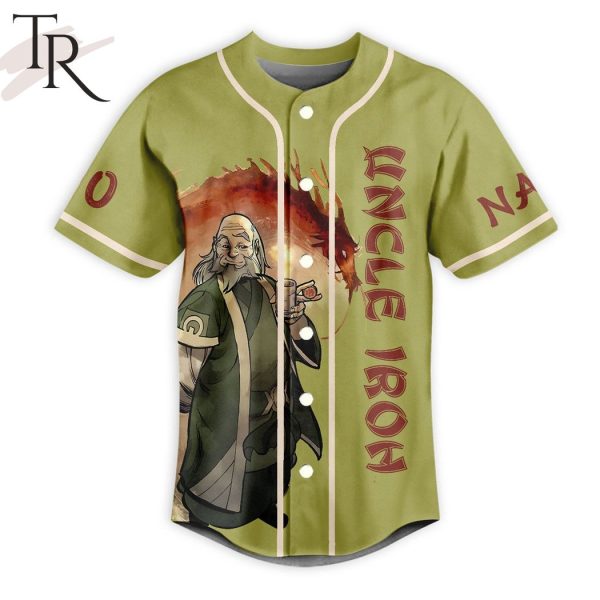 Avatar The Last Airbender Uncle Iroh Sick Of Tea That’s Like Being Sick Of Breathing Custom Baseball Jersey