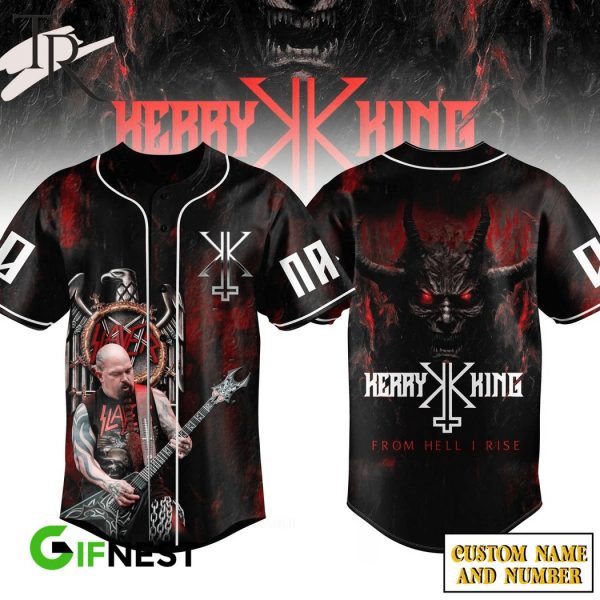 Kerry King X Slayer From Hell I Rise Custom Baseball Jersey