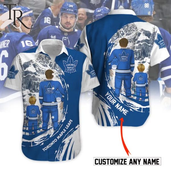 NHL Toronto Maple Leafs Father And Son Personalized Hawaiian Shirt