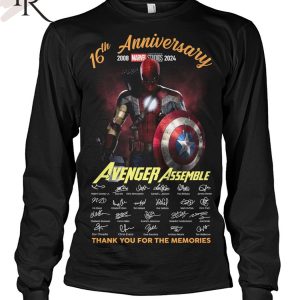 Avenger Assemble 16th Anniversary 2008-2024 Thank You For The Memories T-Shirt
