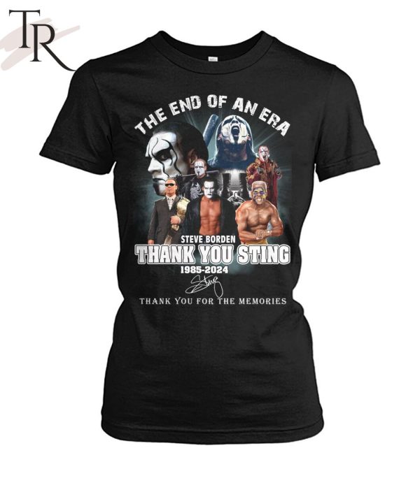 The End Of An Era Steve Borden Thank You Sting 1985-2024 T-Shirt