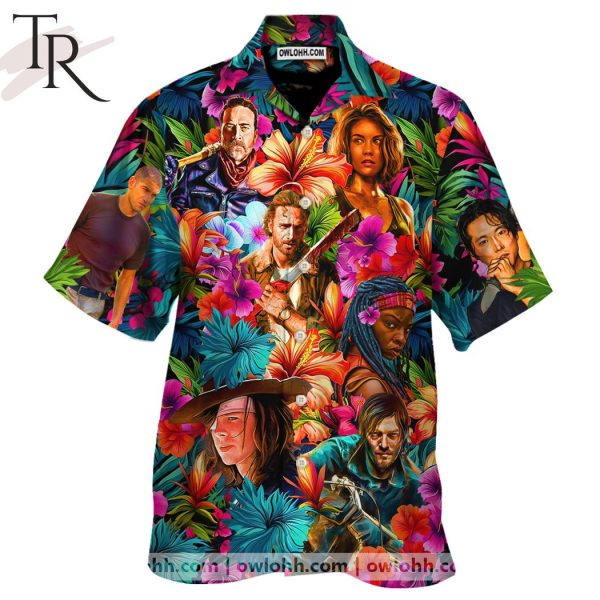 The Walking Dead Synthwave Tropical Summer Special Hawaiian Shirt