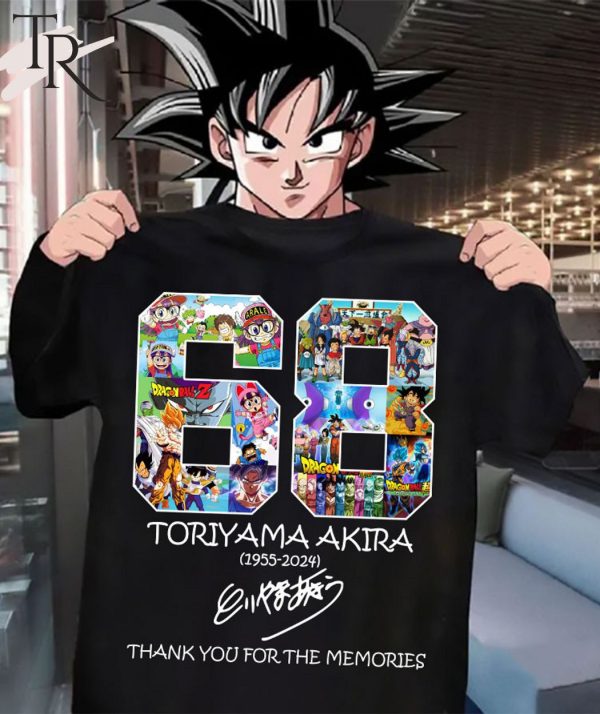 68 Toriyama Akira 1955-2024 Thank You For The Memories T-Shirt