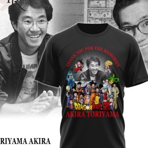 Thank You For The Memories Dragon Ball Z Akira Toriyama T-Shirt