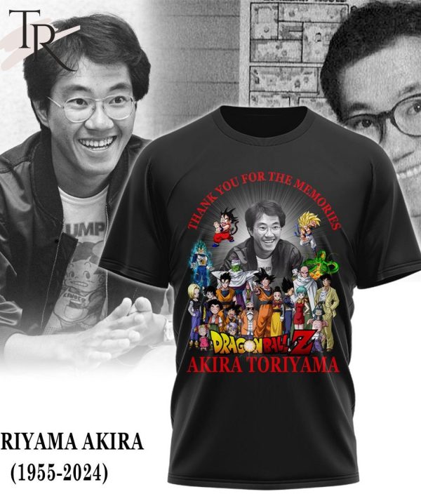 Thank You For The Memories Dragon Ball Z Akira Toriyama T-Shirt