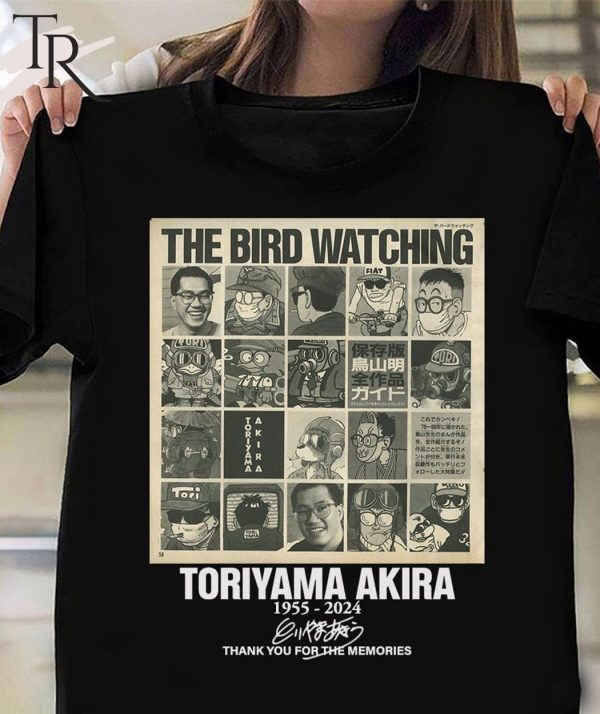 The Bird Watching Toriyama Akira 1955-2024 Thank You For The Memories T-Shirt