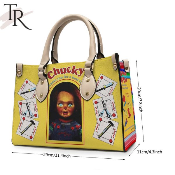 Chucky He wants you for a Best Friend Leather Handbags
