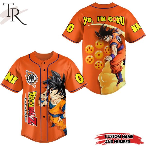 Dragon Ball Z Kakarot Yo I’m Goku Custom Baseball Jersey