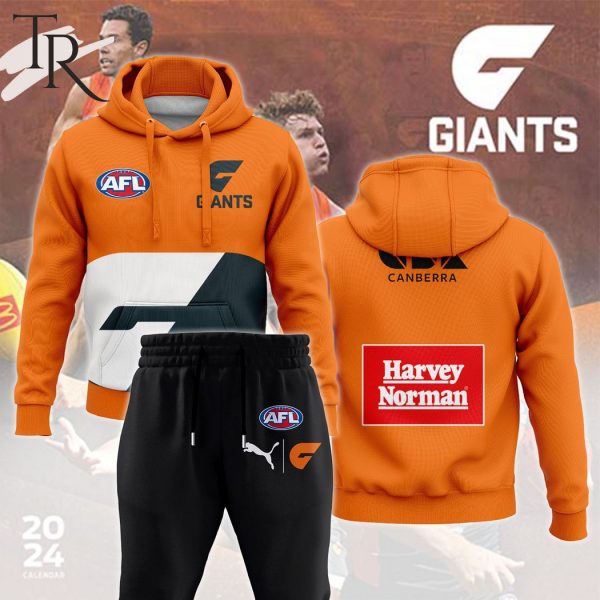 AFL GWS Giants Harvey Norman Combo Hoodie, Longpants 2024