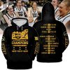 2024 Big Ten Women’s Basketball Champions Iowa Hawkeyes Back To Back To Back Hoodie – Yellow