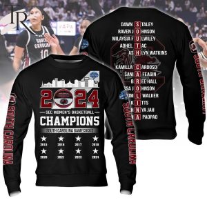 2024 Sec Women’s Basketball Champions South Carolina Gamecocks Hoodie – Black