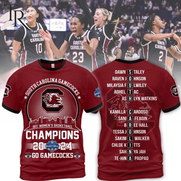 South Carolina Gamecocks Sec Women’s Basketball Champions 2024 Go Gamecocks Hoodie – Garnet