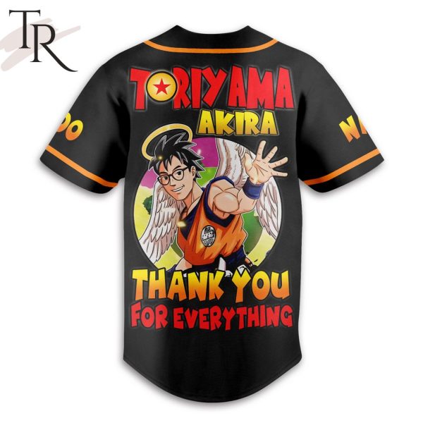 Dragon Ball Toriyama Akira Thank You For Everything Custom Baseball Jersey