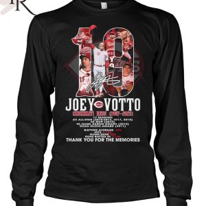 Joey Votto Cincinnati Reds 2007-2023 Thank You For The Memories T-Shirt